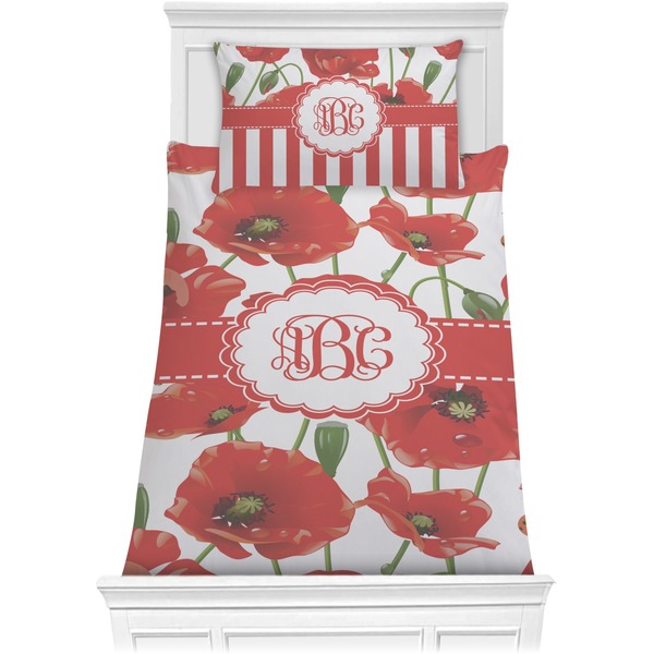 Custom Poppies Comforter Set - Twin (Personalized)