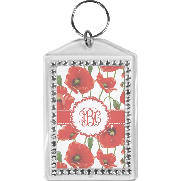 Custom Poppies Bling Keychain (Personalized)
