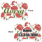 Poppies Bone Shaped Dog Tag - Front & Back