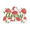 Poppies Bone Shaped Dog ID Tag - Small (Personalized)