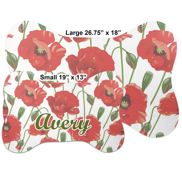 Poppies Bone Shaped Mat Comparison