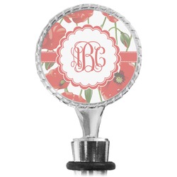 Poppies Wine Bottle Stopper (Personalized)