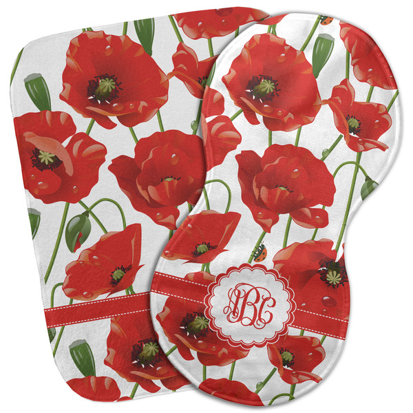 Custom Poppies Burp Cloth (Personalized)