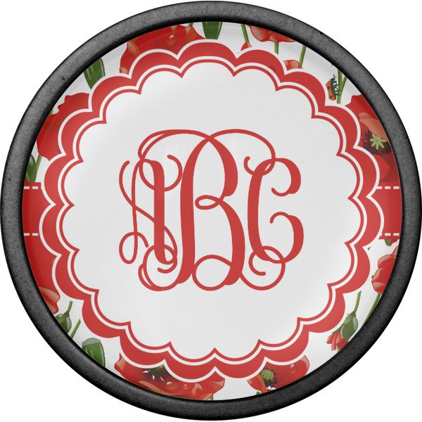 Poppies Cabinet Knob - Black - Front