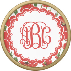 Poppies Cabinet Knob - Gold (Personalized)