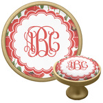 Poppies Cabinet Knob - Gold (Personalized)