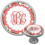 Poppies Cabinet Knob (Silver) (Personalized)