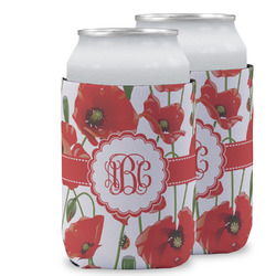 Poppies Can Cooler (12 oz) w/ Monogram