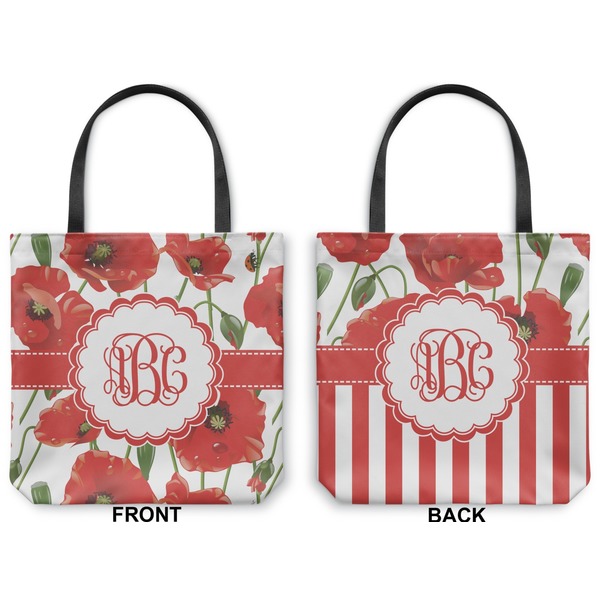 Poppies Canvas Tote - Front and Back
