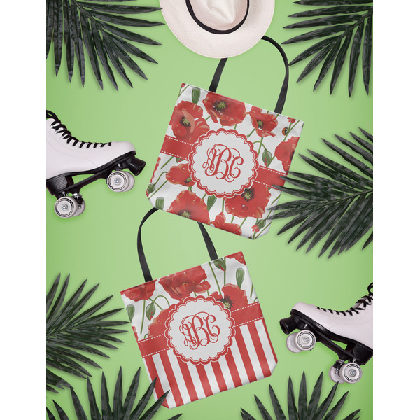Poppies Canvas Tote Lifestyle Front and Back