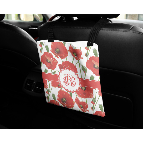 Poppies Car Bag - In Use