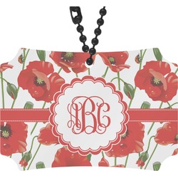 Poppies Rear View Mirror Ornament (Personalized)