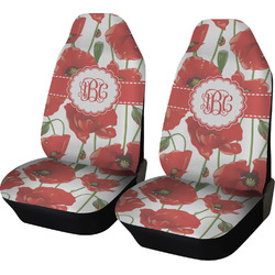 Poppies Car Seat Covers (Set of Two) (Personalized)