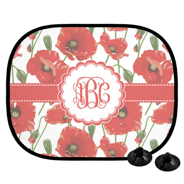 Custom Poppies Car Side Window Sun Shade (Personalized)