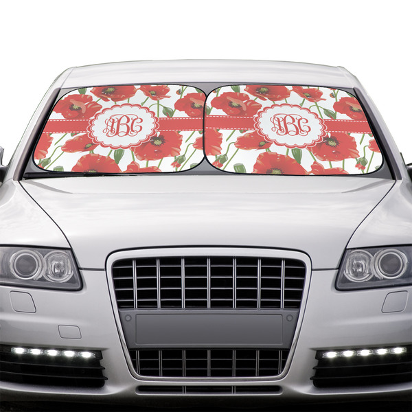 Poppies Car Sun Shades - IN CONTEXT