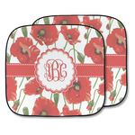 Poppies Car Sun Shade - Two Piece (Personalized)