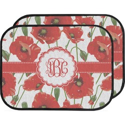 Poppies Car Floor Mats (Back Seat) (Personalized)