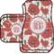 Poppies Car Floor Mats Set - 2 Front & 2 Back (Personalized)
