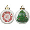 Poppies Ceramic Christmas Ornament - X-Mas Tree (APPROVAL)