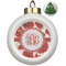 Poppies Ceramic Ball Ornament - Christmas Tree (Personalized)