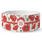 Poppies Ceramic Dog Bowl - Medium - Front