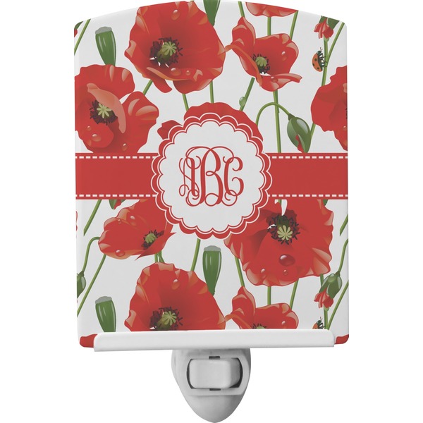 Custom Poppies Ceramic Night Light (Personalized)