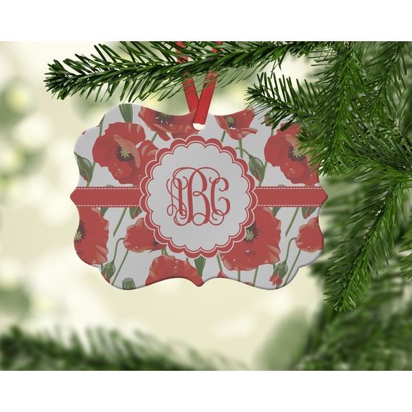 Poppies Christmas Ornament (On Tree)