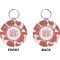 Poppies Circle Keychain (Front + Back)