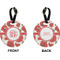 Poppies Circle Luggage Tag (Front + Back)