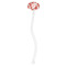 Poppies Clear Plastic 7" Stir Stick - Oval - Single Stick