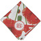 Poppies Cloth Napkins - Personalized Dinner (Folded Four Corners)