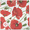 Poppies Cloth Napkins - Personalized Dinner (Full Open)