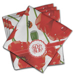 Poppies Cloth Napkins (Set of 4) (Personalized)