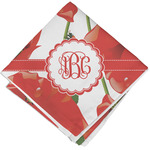 Poppies Cloth Cocktail Napkin - Single w/ Monogram