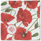 Poppies Cloth Napkins - Personalized Lunch (Single Full Open)