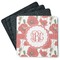 Poppies Square Rubber Backed Coasters - Set of 4 (Personalized)