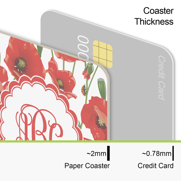 Poppies Coaster Thickness