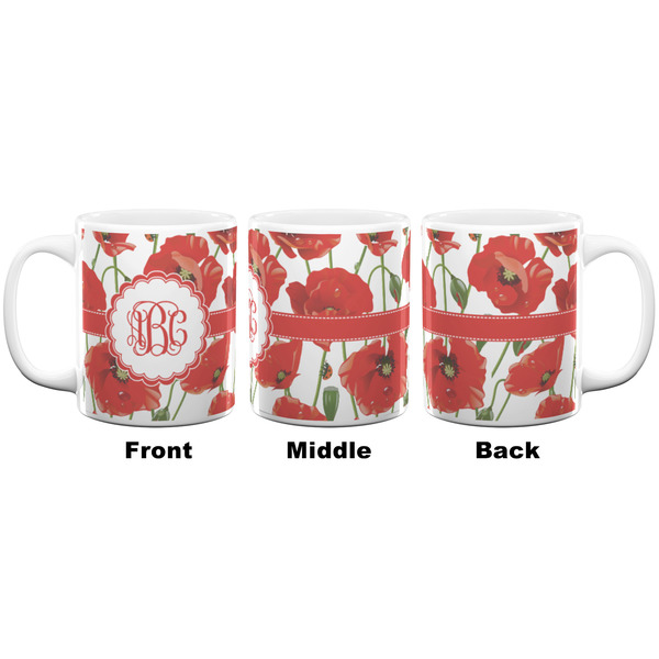 Poppies Coffee Mug - 11 oz - White APPROVAL