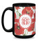Poppies Coffee Mug - 15 oz - Black