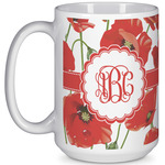 Poppies 15 Oz Coffee Mug - White (Personalized)