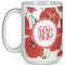 Poppies Coffee Mug - 15 oz - White Full