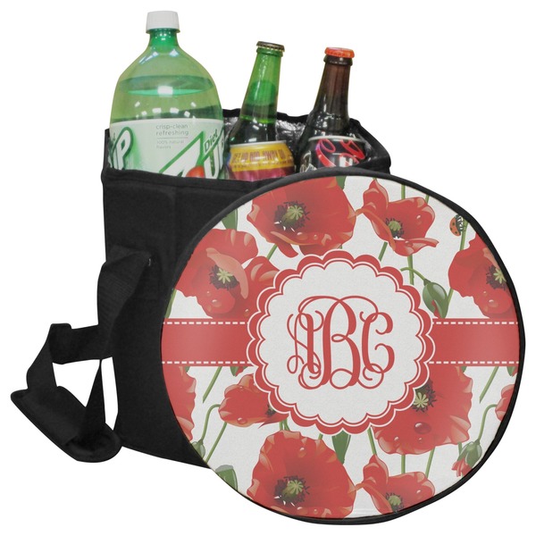Custom Poppies Collapsible Cooler & Seat (Personalized)