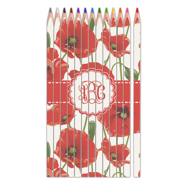 Custom Poppies Colored Pencils (Personalized)