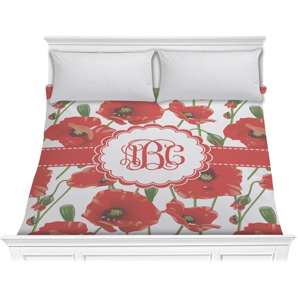 Custom Poppies Comforter - King (Personalized)