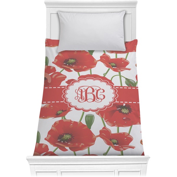 Custom Poppies Comforter - Twin (Personalized)