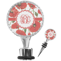 Poppies Wine Bottle Stopper (Personalized)