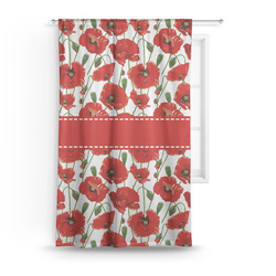 Poppies Curtain Panel - Custom Size