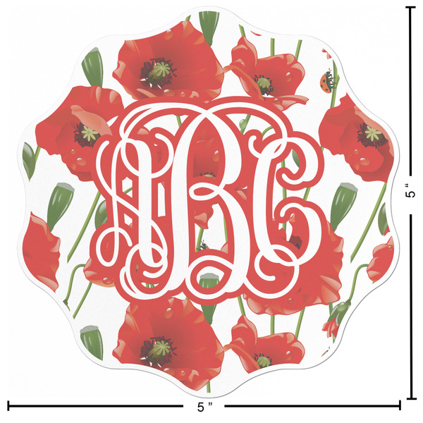 Poppies Custom Shape Iron On Patches - L - APPROVAL