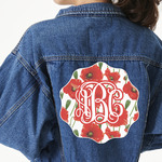 Poppies Twill Iron On Patch - Custom Shape - 3XL (Personalized)