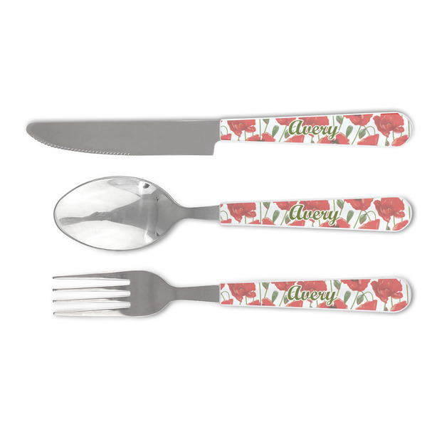 Custom Poppies Cutlery Set (Personalized)